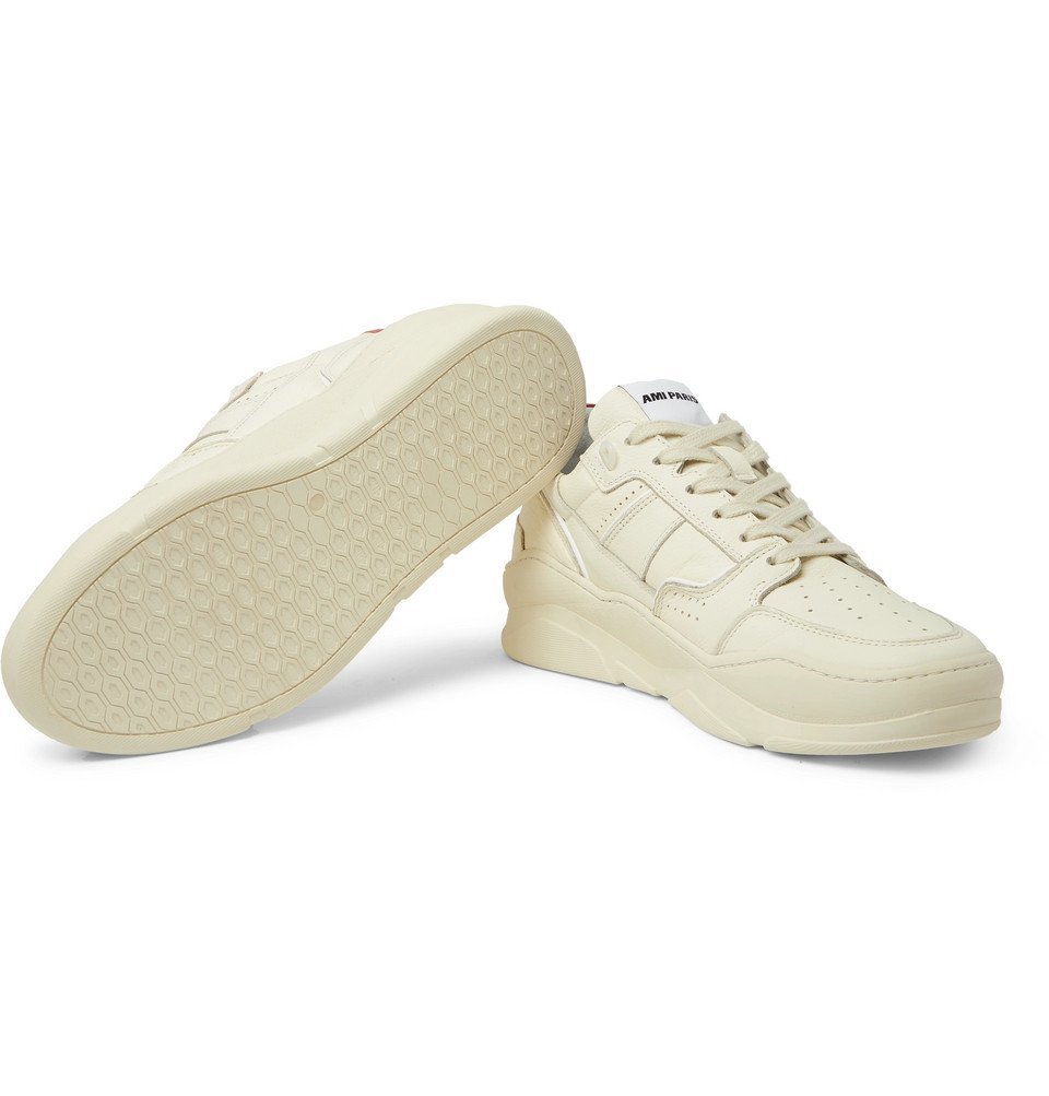 AMI - Leather Sneakers - Ecru AMI