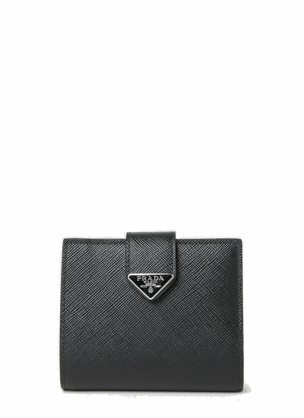 Photo: Prada Logo Plaque Wallet male Black