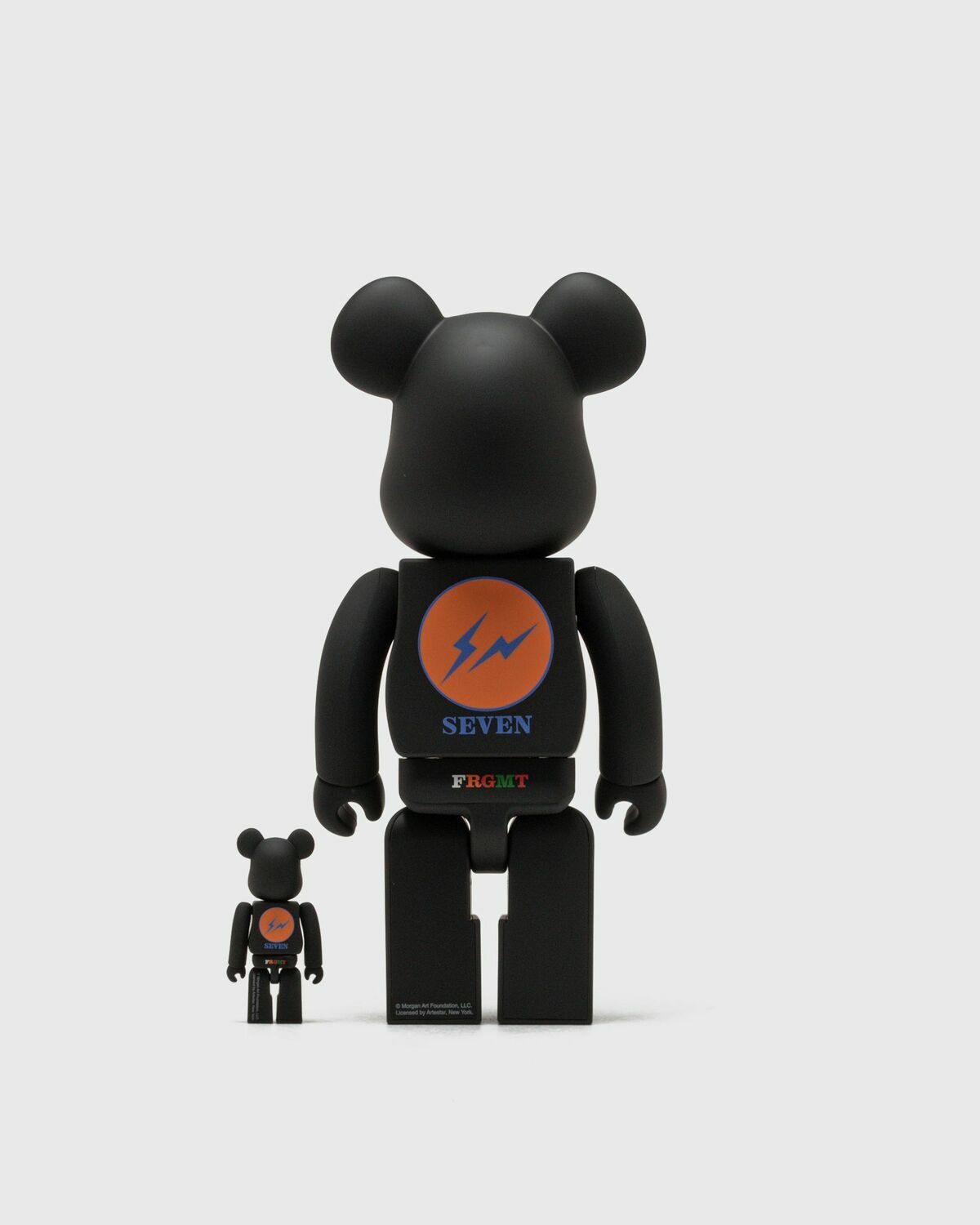 MEDICOM BEARBRICK 100% 400% ROBERT INDIANA X FRAGMENTDESIGN RUBBER BLACK Black Mens Collectibles & Toy