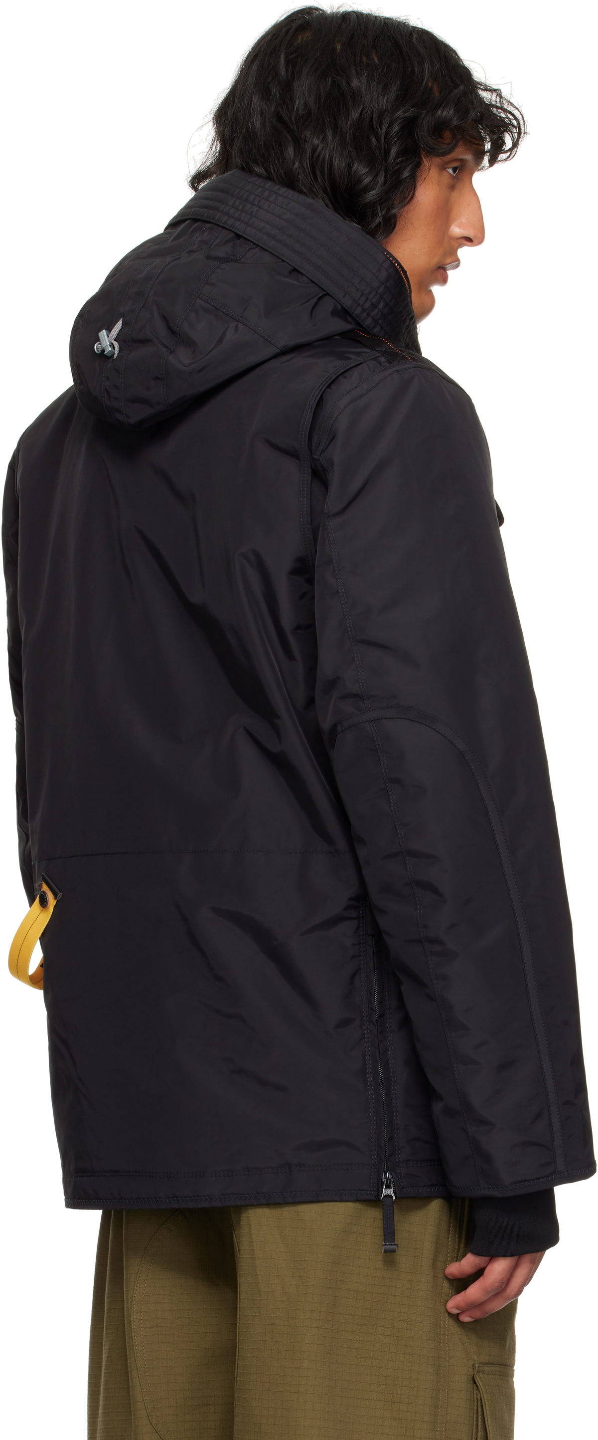 Parajumpers Black Right Hand Down Jacket Parajumpers
