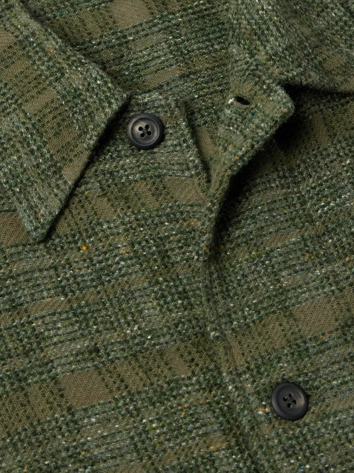 Our Legacy - Haven Checked Tweed Overshirt - Green Our Legacy
