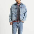 Polar Skate Co. Men's Patrik Denim Jacket in Heavy Washed Blue