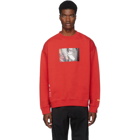 Heron Preston Red Photo Crewneck Sweatshirt