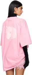 VETEMENTS Pink Unicorn T-shirt