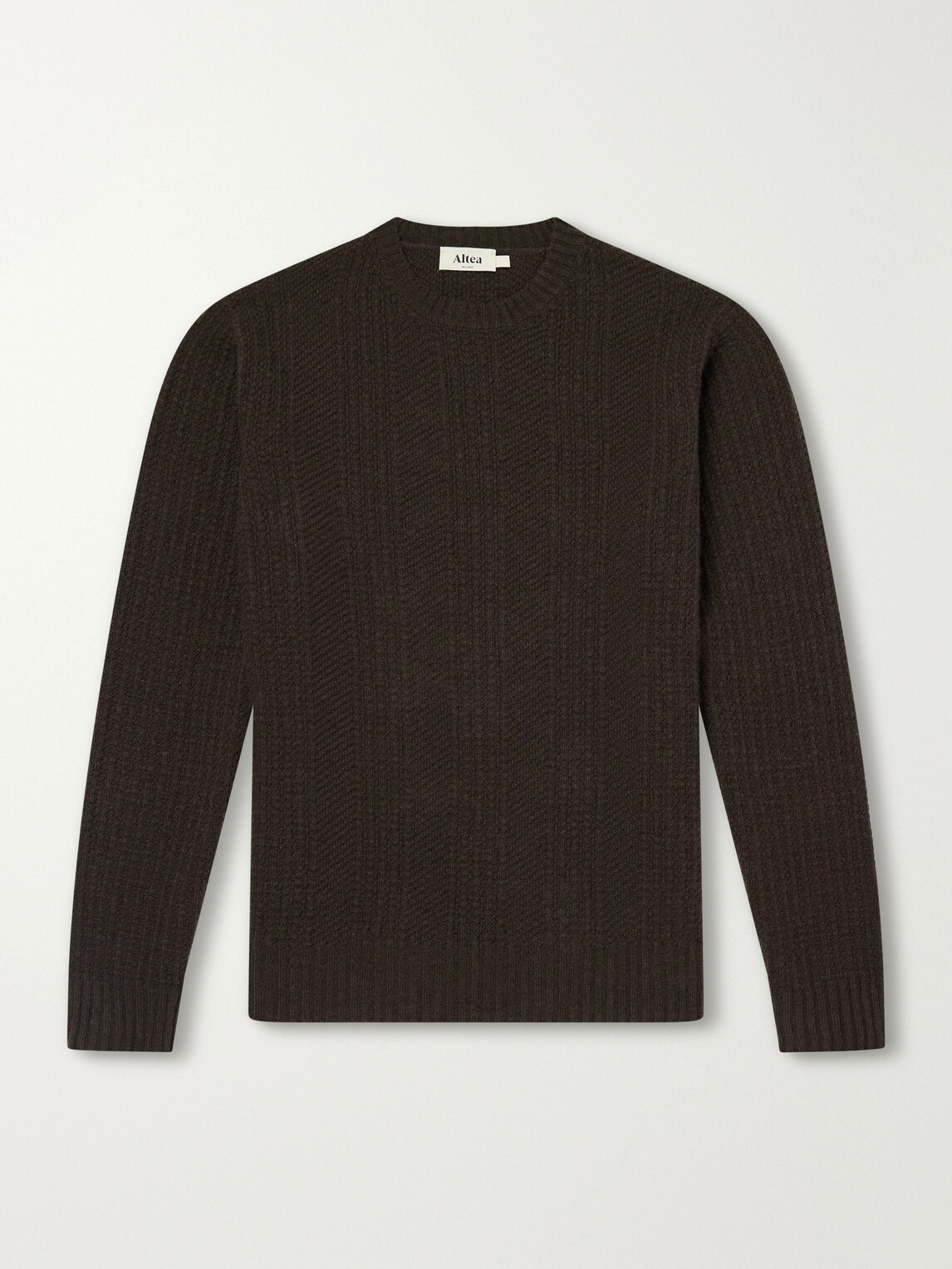 Altea - Wool and Cashmere-Blend Sweater - Brown