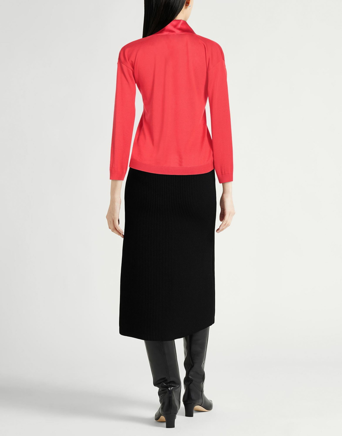Malo Womens Sweater in Red