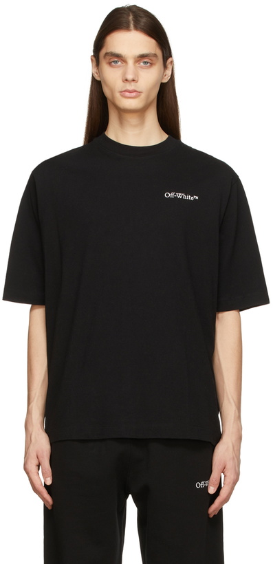 Photo: Off-White Black Caravaggio Crowning Skate T-Shirt