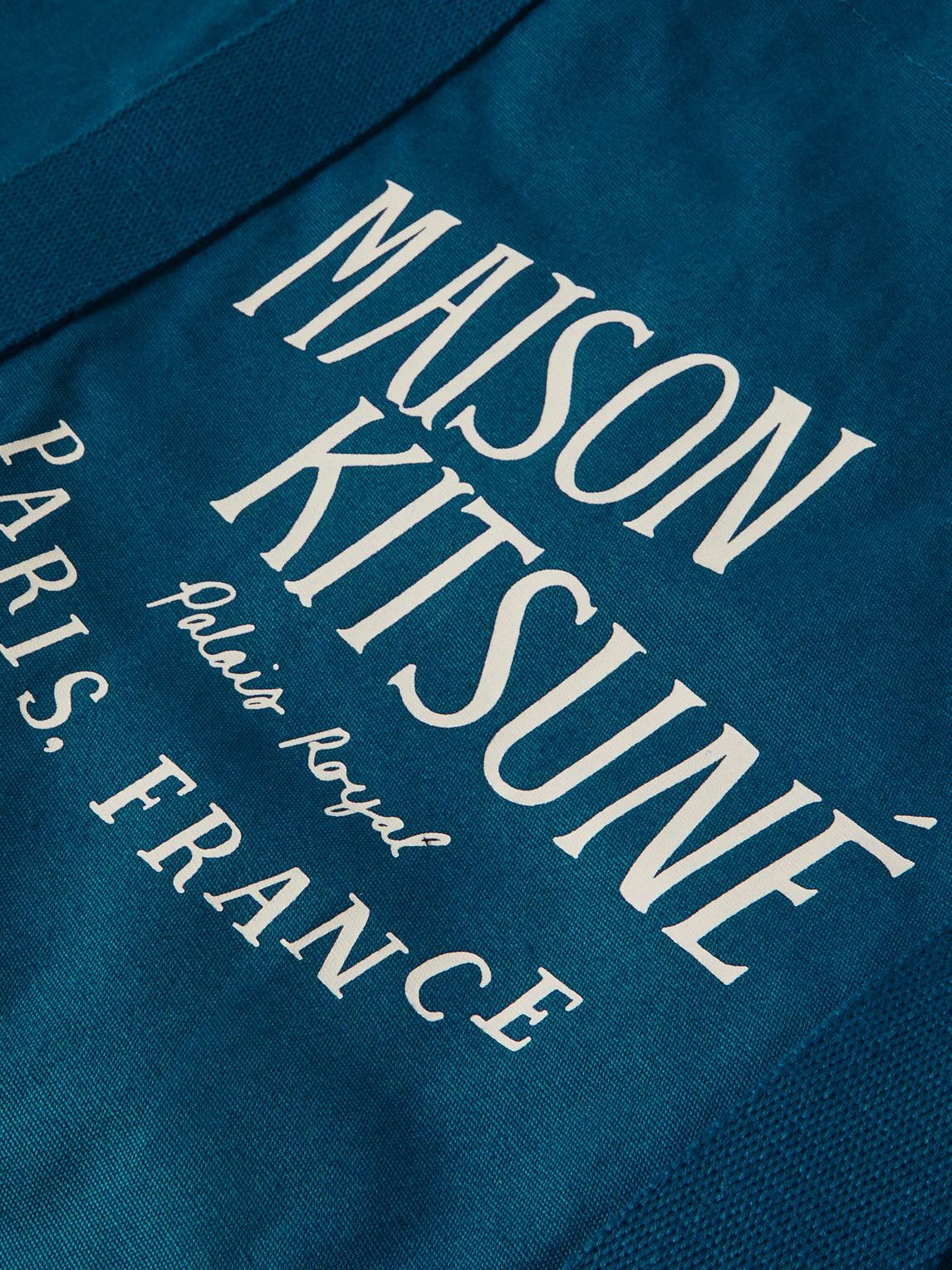 Maison Kitsuné - Palais Royal Logo-Print Cotton-Canvas Tote