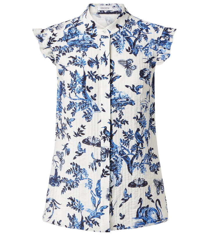 Photo: Erdem Floral jacquard top