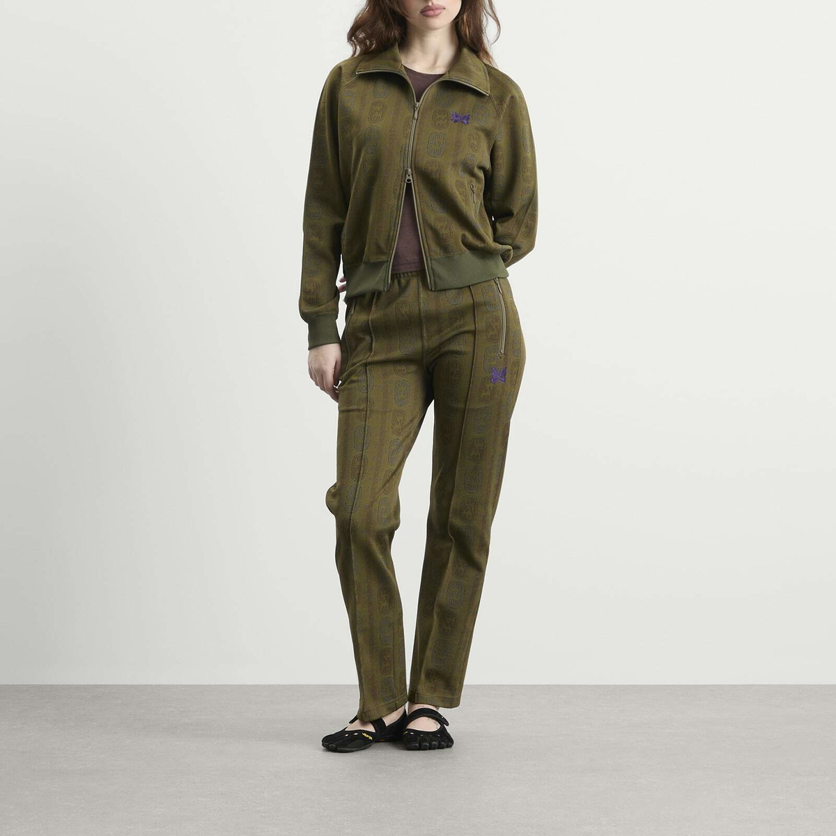 Needles Women's Track Pant in Olive