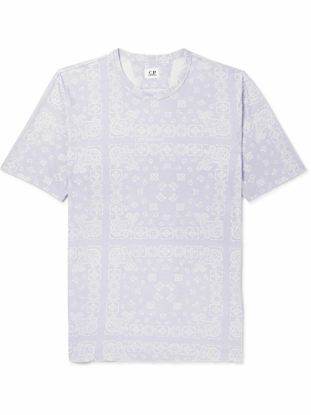 Photo: C.P. Company - Bandana-Print Cotton-Jersey T-Shirt - Purple