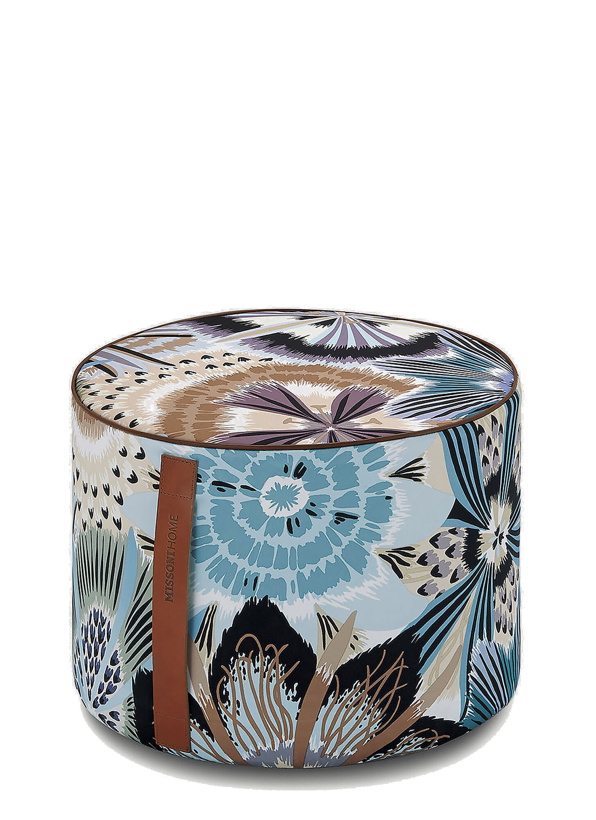 Photo: Passiflora Giant Small Pouf in Blue