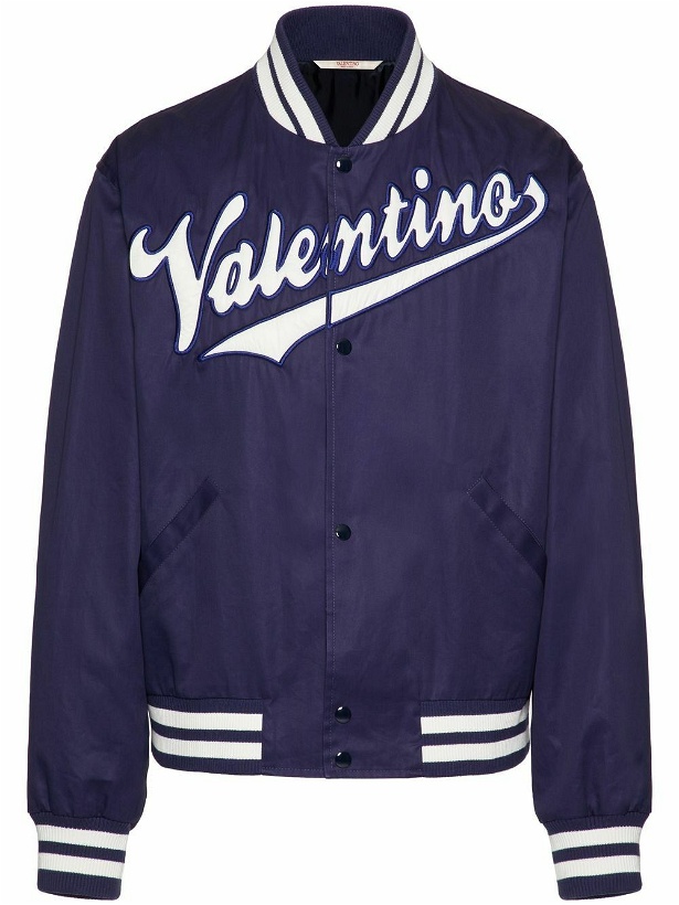 Photo: VALENTINO - Embroidered Logo Bomber Jacket