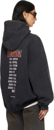 LU'U DAN Gray 'Year of the Horse' Oversized Hoodie