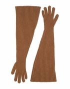 The Row Womens Gloves Camel