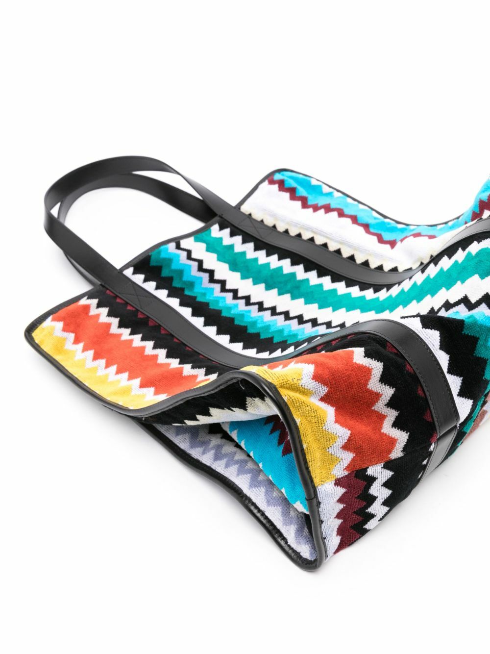 Missoni Home Black Zigzag Towelled Tote Bag
