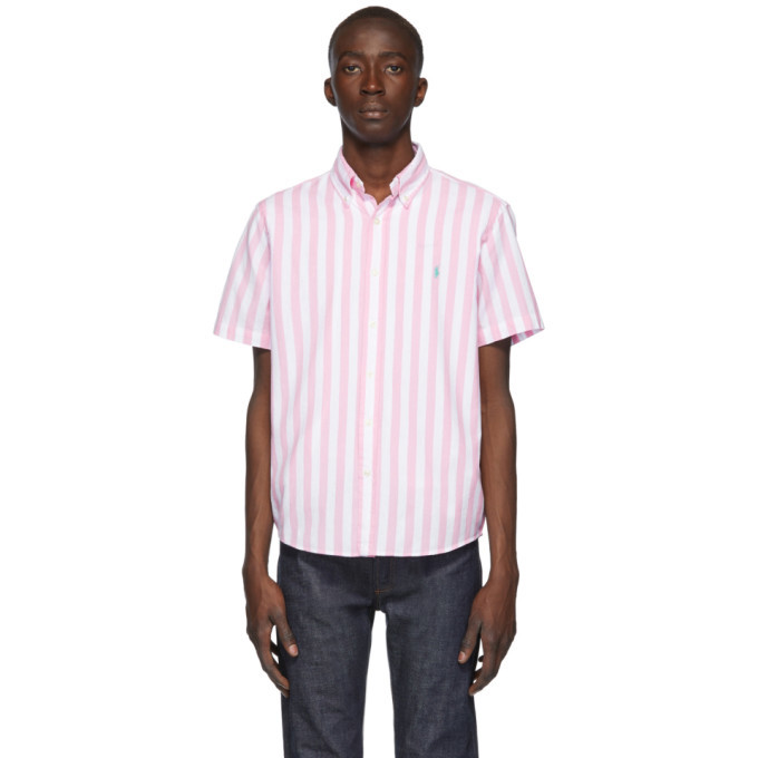 Photo: Polo Ralph Lauren Pink and White Classic Stripe Shirt