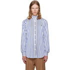 Vivienne Westwood White & Blue Two Button Krall Shirt