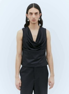 Aaron Esh Draped Wool Top