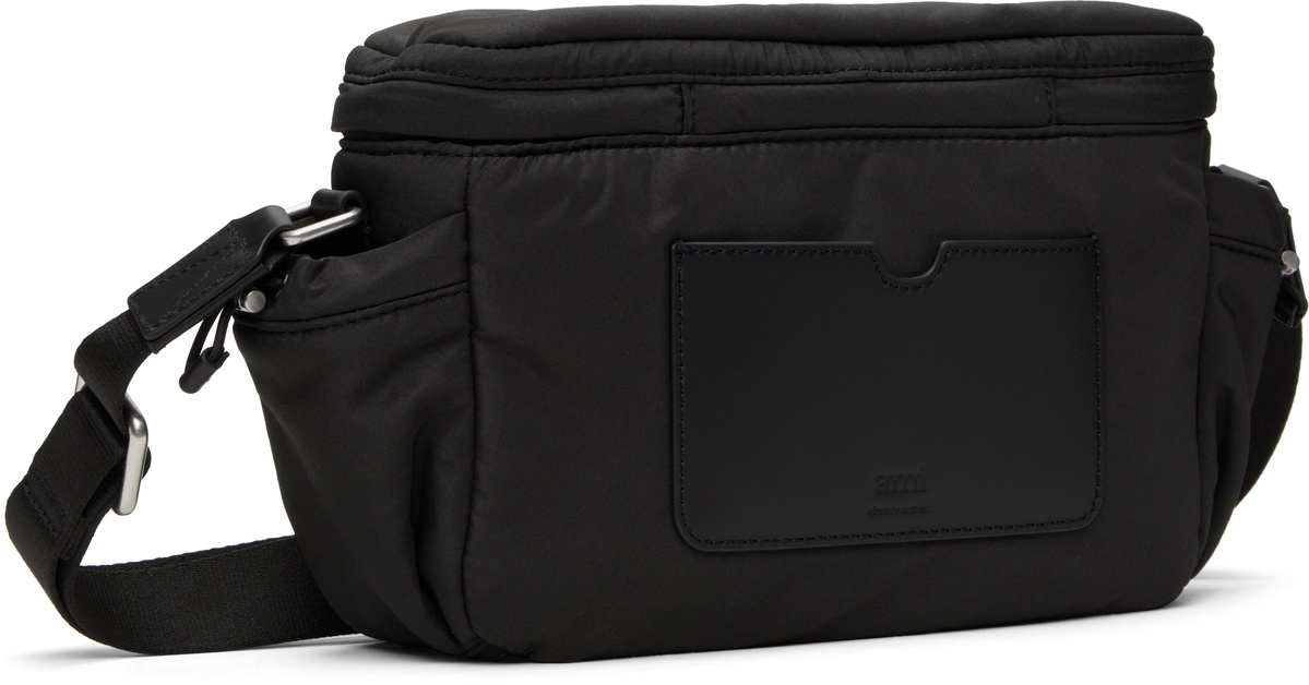 AMI Paris Black Ami de Coeur Messenger Bag