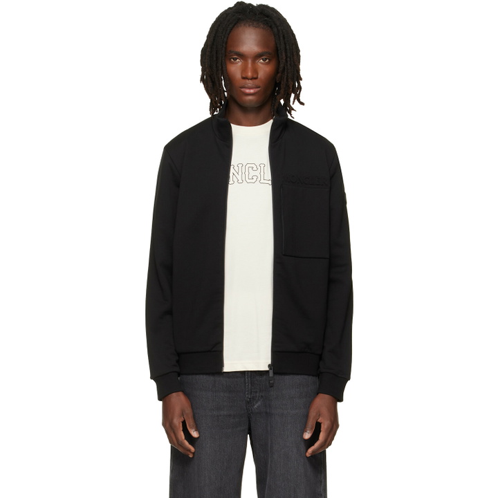 Photo: Moncler Black Zip Up Sweatshirt