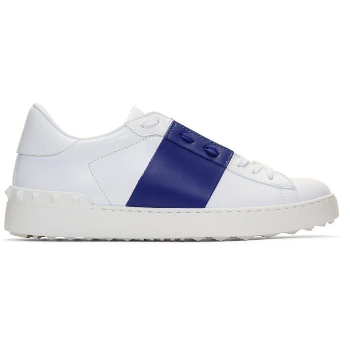 Photo: Valentino White and Blue Valentino Garavani Open Sneakers