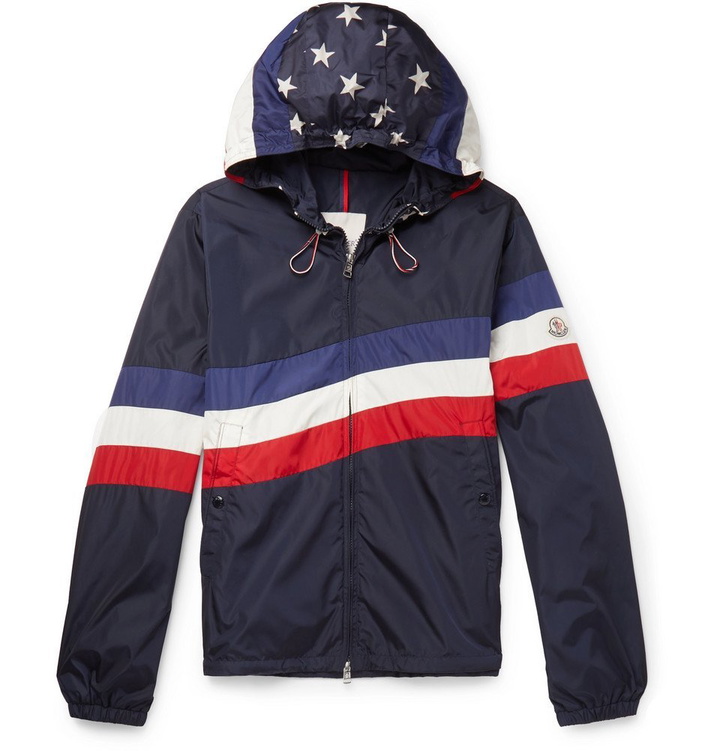 Photo: Moncler - Printed Shell Hooded Jacket - Men - Navy