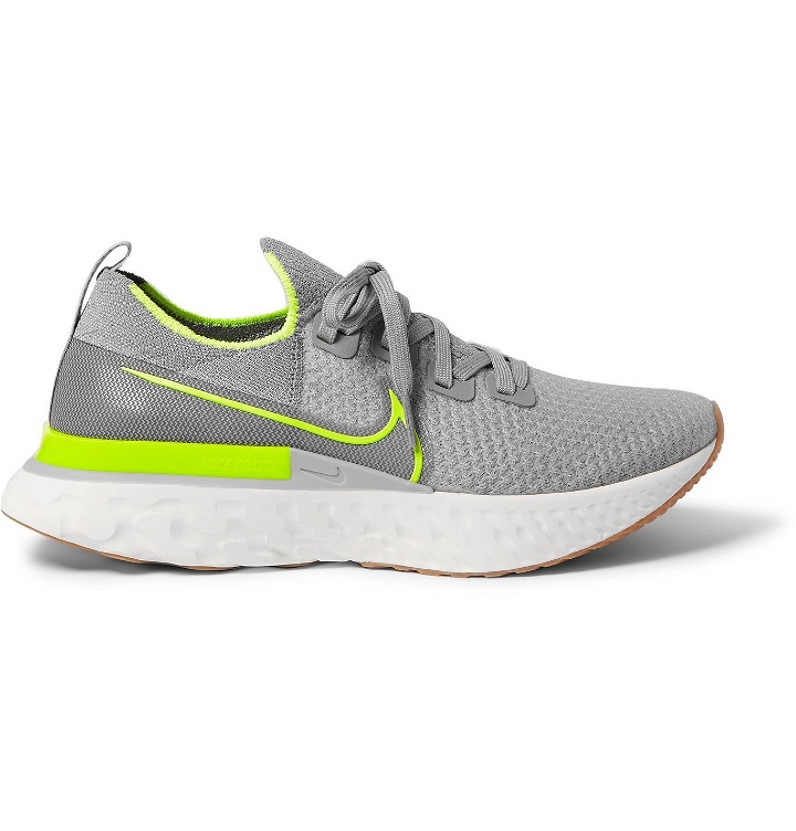 Photo: Nike Running - React Infinity Run Flyknit Running Sneakers - Gray