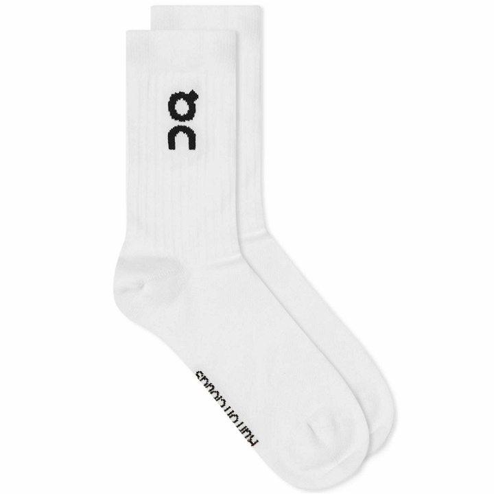 Photo: ON Men's Logo Sock - 3 Pack in White