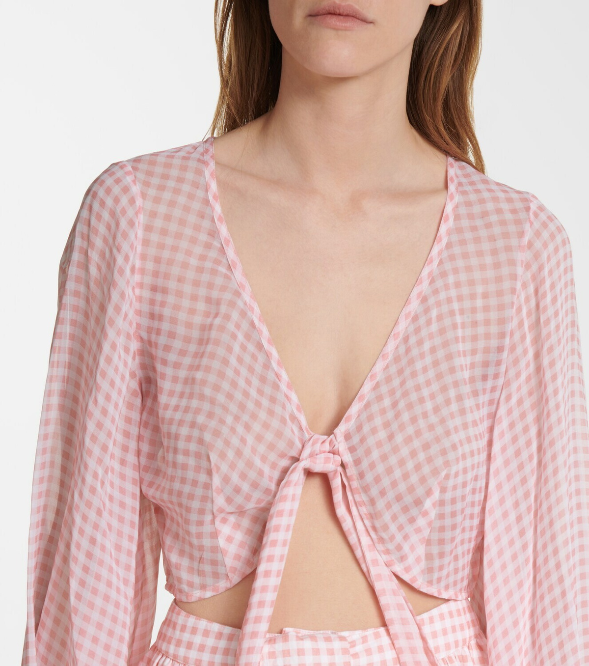 Alexandra Miro Natalia gingham crop top