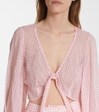 Alexandra Miro Natalia gingham crop top