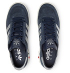 adidas Originals - Columbia SPZL Nubuck and Leather Sneakers - Men - Navy