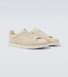 Brunello Cucinelli Suede-trimmed leather sneakers