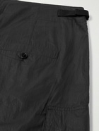 Marant - Caleb Cotton-Blend Poplin Drawstring Cargo Trousers - Black