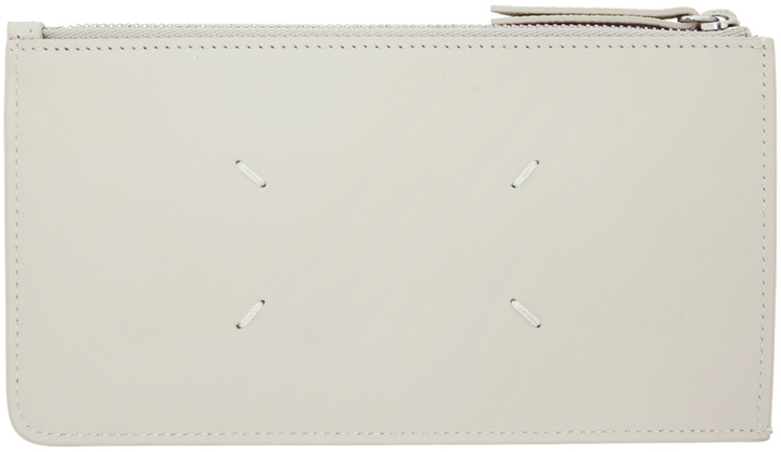 Photo: Maison Margiela Off-White Zip Cardholder