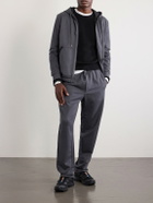 Moncler - Straight-Leg Striped Cotton Sweatpants - Gray