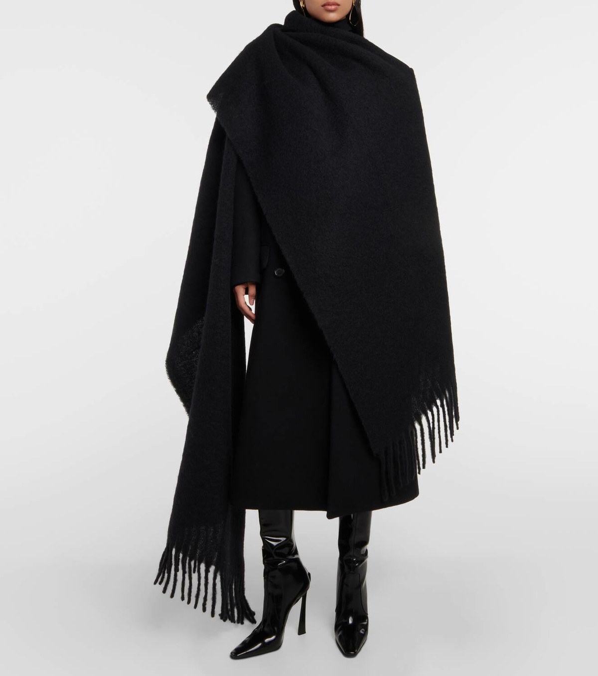 Saint Laurent Wool-blend scarf
