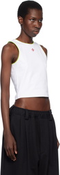 Casablanca White Diamond Logo Tank Top