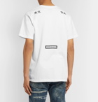 Neighborhood - Printed Cotton-Jersey T-Shirt - White