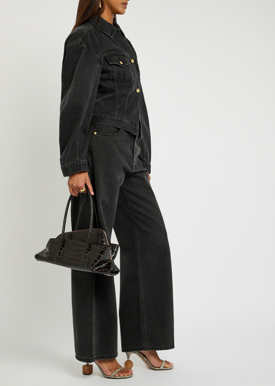 Jacquemus Le De Nîmes Large Wide-leg Jeans Black