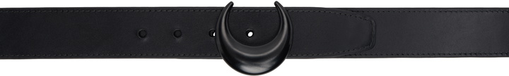 Photo: Marine Serre Black Vegetable Leather Moon Belt