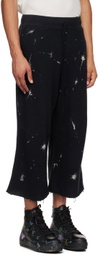 R13 Black Articulated Knee Sweatpants
