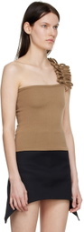 FIDAN NOVRUZOVA Beige Aysha Tank Top