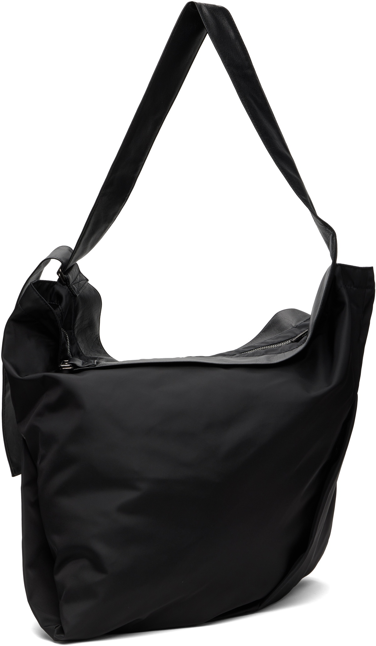 YOHJI YAMAMOTO Black Drape Belt Tote