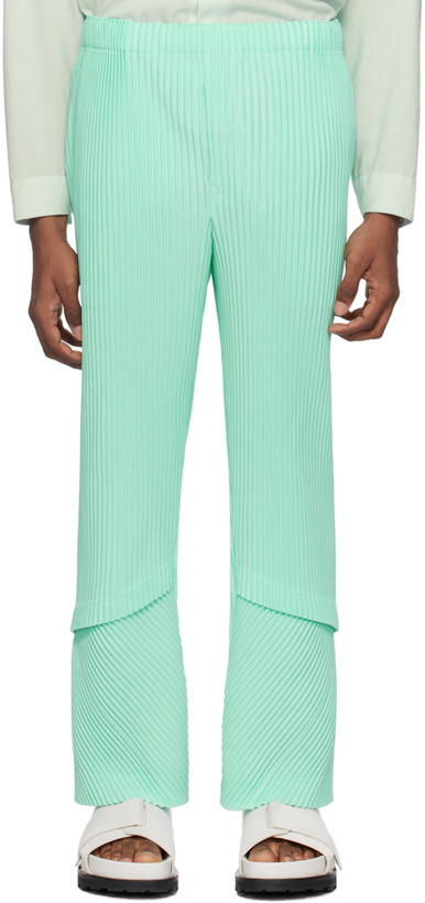 Photo: HOMME PLISSÉ ISSEY MIYAKE Green Aerial Trousers