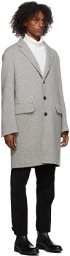 Ermenegildo Zegna Grey Cashmere Coat