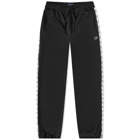 Fred Perry Men's Taped Track Pant in Black