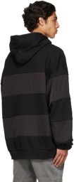 Juun.J Black Paneled Hoodie