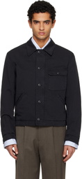 TONYWACK Black Garment-Dyed Cotton Deck Denim Jacket
