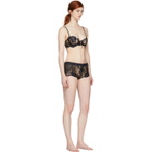 La Perla Black Desert Rose Lacy Boy Shorts